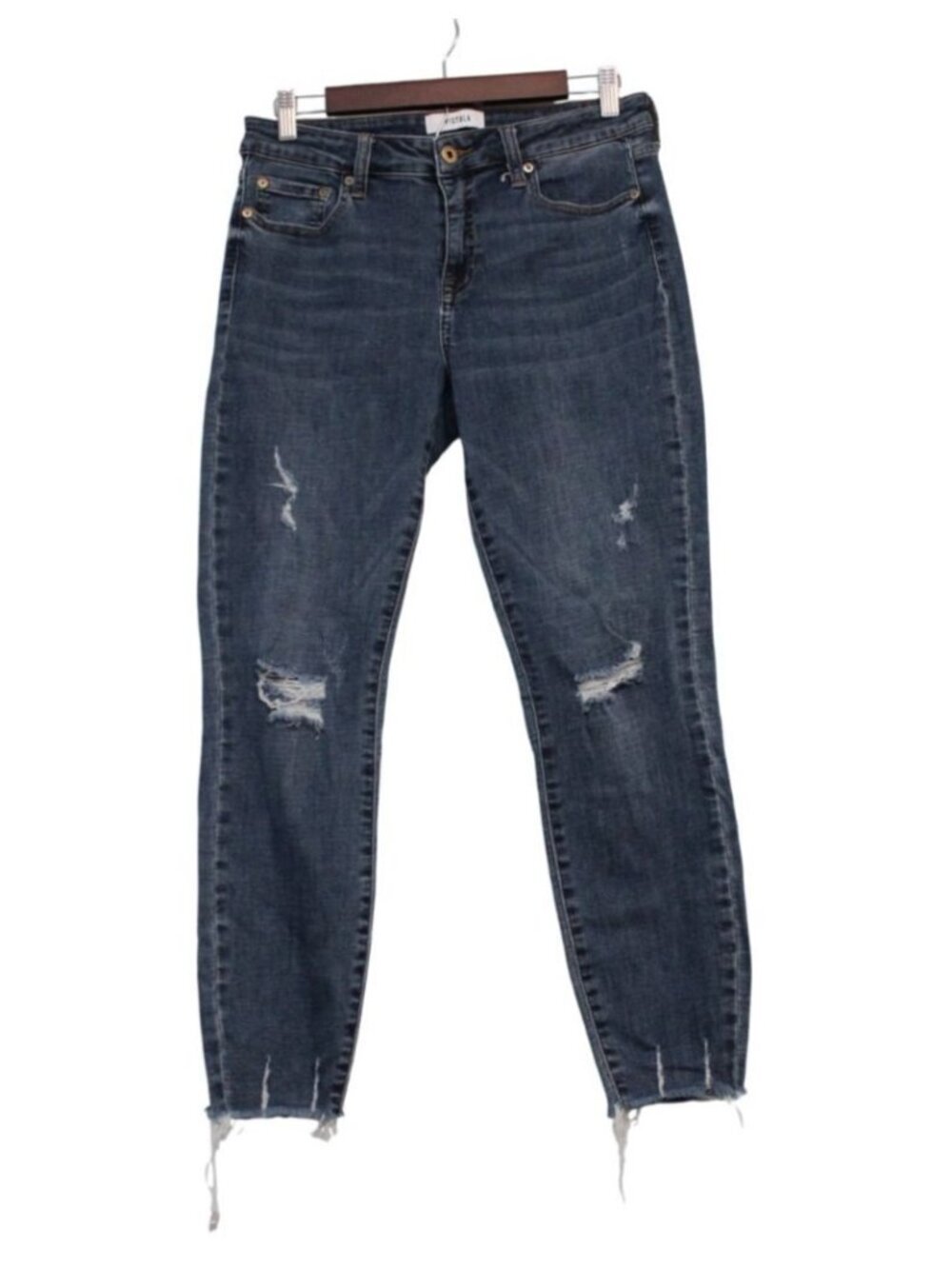 PISTOLA Jeans Size 29 Arielle Mid-Rise Distressed Raw Hem Preppy Casual Boho